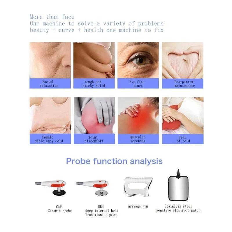 448KHz Face-Specific CET & RET Thermo Therapy Machine - Skin Tightening, Lifting, Anti-Wrinkle & Fat Burning (Weight Loss) Beauty Equipment