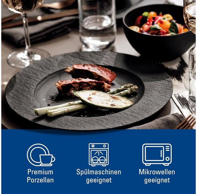 Столовый сервиз Like by Villeroy & Boch Rock, 4 предмета (1042398548)