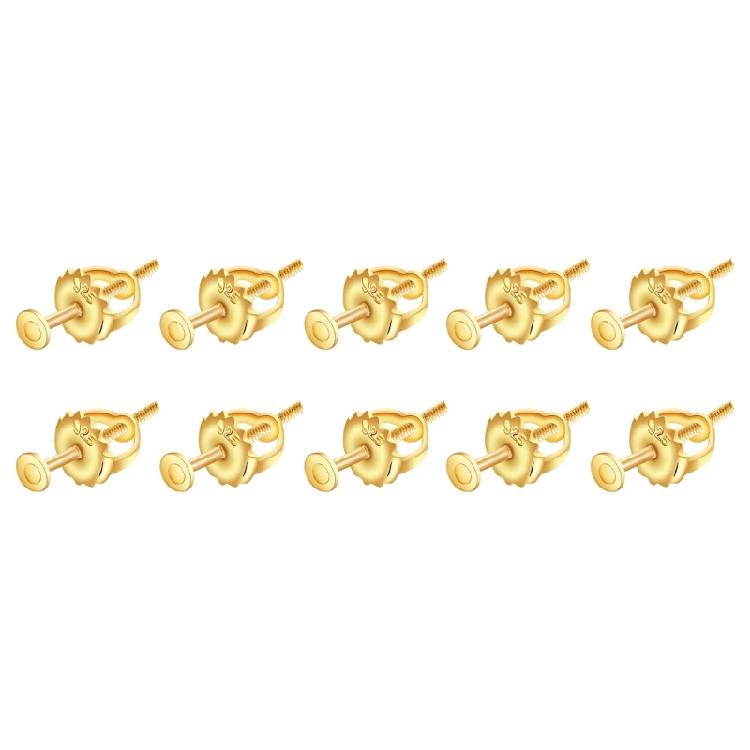 Elegant Screw On Earring Backs Sturdy Earplug Retainer Stylish Earring Back for Sports and Travel Enthusiasts