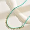 Simple Bohemian Style Water Drop Beaded Choker Clavicle Necklace for Women, Suitable for Daily Wear