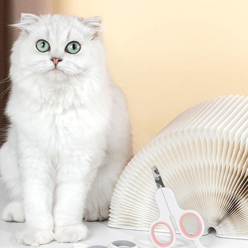 Stainless Steel Blade Pet Nail Trimmer For Small Large Dogs Cats Comfortable NonSlip Handle Grooming Kits