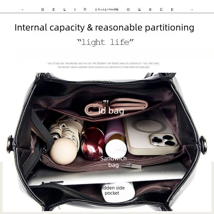 Lychee Pattern Large Capacity Tote Bag Women's Shoulder Messenger Bag