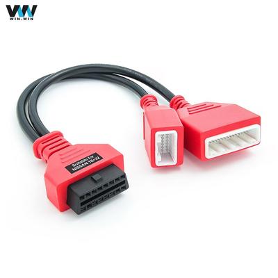 Rode 16+32 Gateway-adapter voor Nissan Sylphy-sleutel die OBD-kabel toevoegt, werkt met Autel IM608 K518ISE Auto-adapter