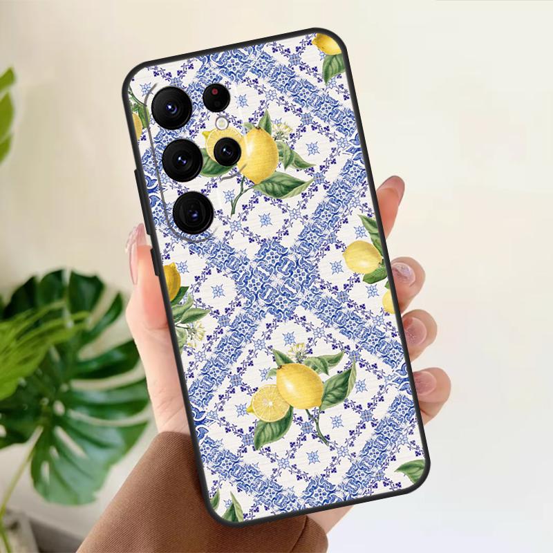 Lemon Fruit Case For Samsung Galaxy S22 Ultra S20 FE S21 FE S8 S9 S10 Plus Note 10 20 S23 Ultra Cover