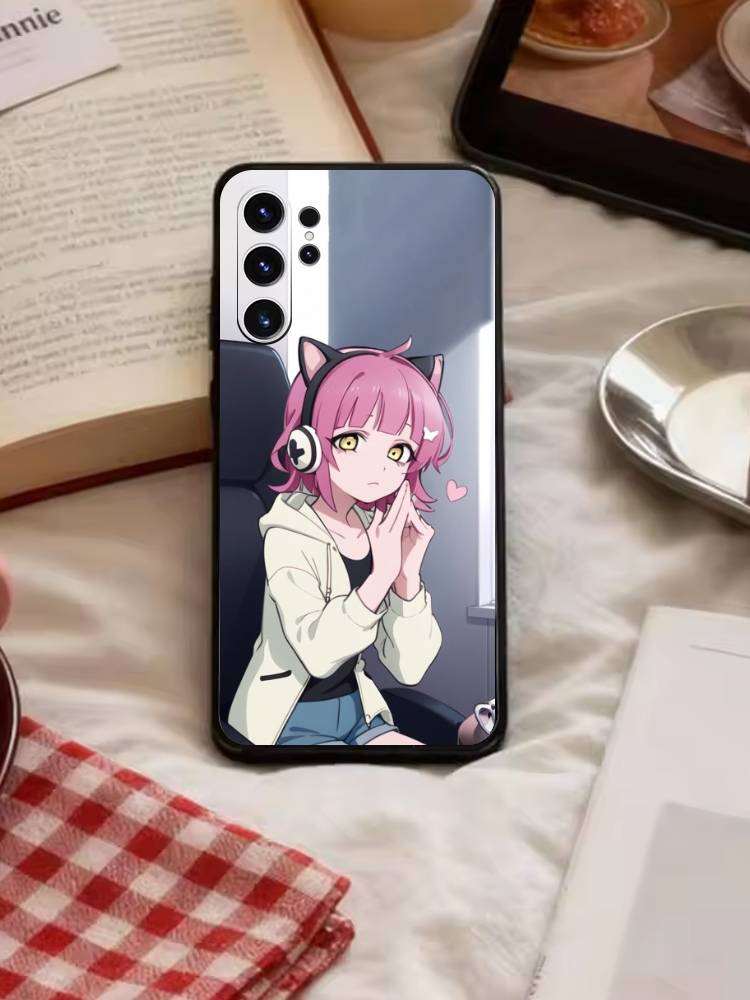 

Love Live Tennoji Rina Phone Case For Samsung S26,S25,S24,S23,S22,S21,S20,Ultra,Plus,FE Black Soft Cover Samsung S24fe