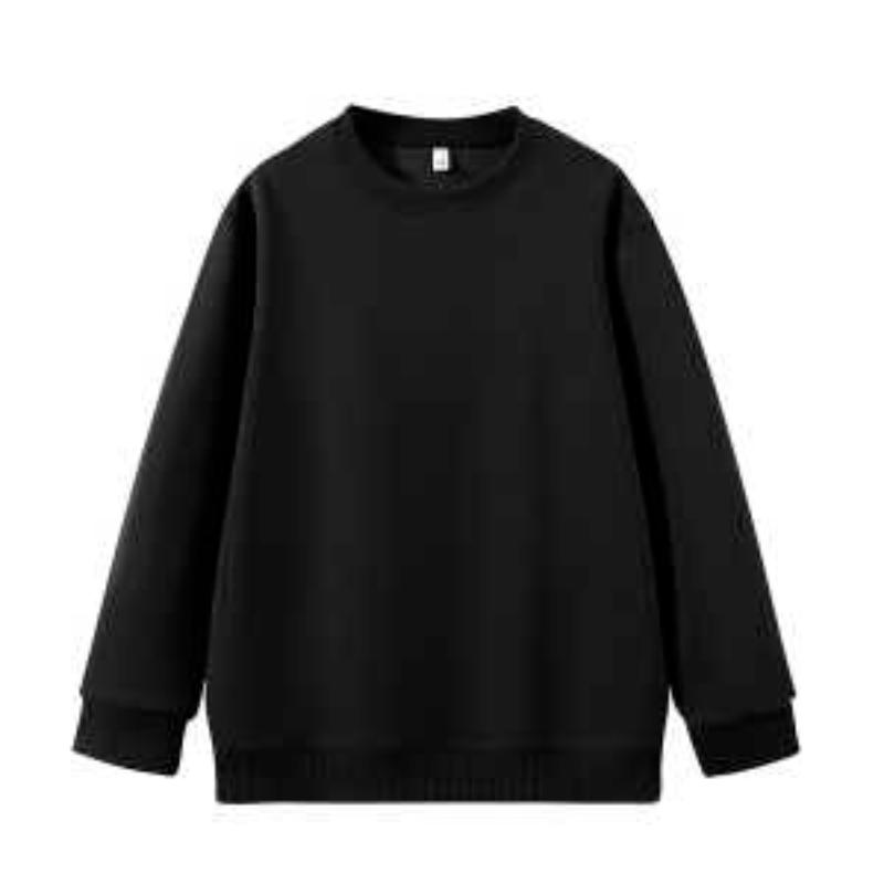 New Casual Solid Color Top for Autumn Soft Comfortable Long-sleeved Versatile Bottoming Round Neck Sweatshirt