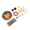 Hamster Tunnel Toys Grinding Teeth 3 Way Rabbit Tunnels and Tubes with Chew Toys for Rabbit Guinea