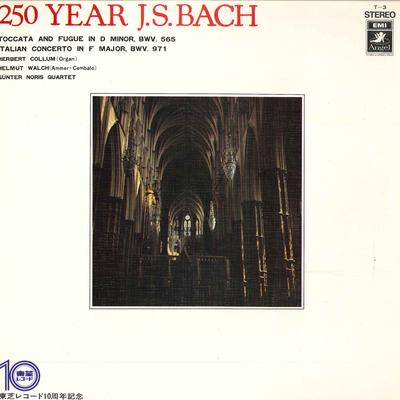 LP Record BACH HERBERT COLLUM HELMUT WALCH GU - 250 Year Joh. Seb. Bach T3 ANGEL Japan Classical Used
