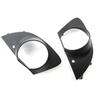 Front Bumper Grill Fog Light Lamp Covers For BMW E65 E66 750i 760Li 06-08 Black