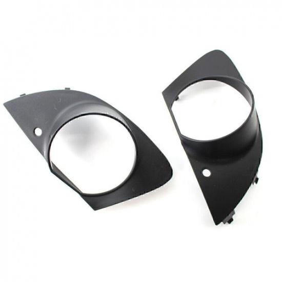 Front Bumper Grill Fog Light Lamp Covers For BMW E65 E66 750i 760Li 06-08 Black