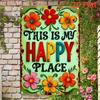 Vintage Tin Metal Sign This Is My Happy Place Retro Wall Art 8x12 Inches Home Decor