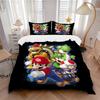 Super Mario Bros Adventure Print 3Pcs Bedding Setduvet Cover With 2 Bedropillowcase Home Birthday Gift