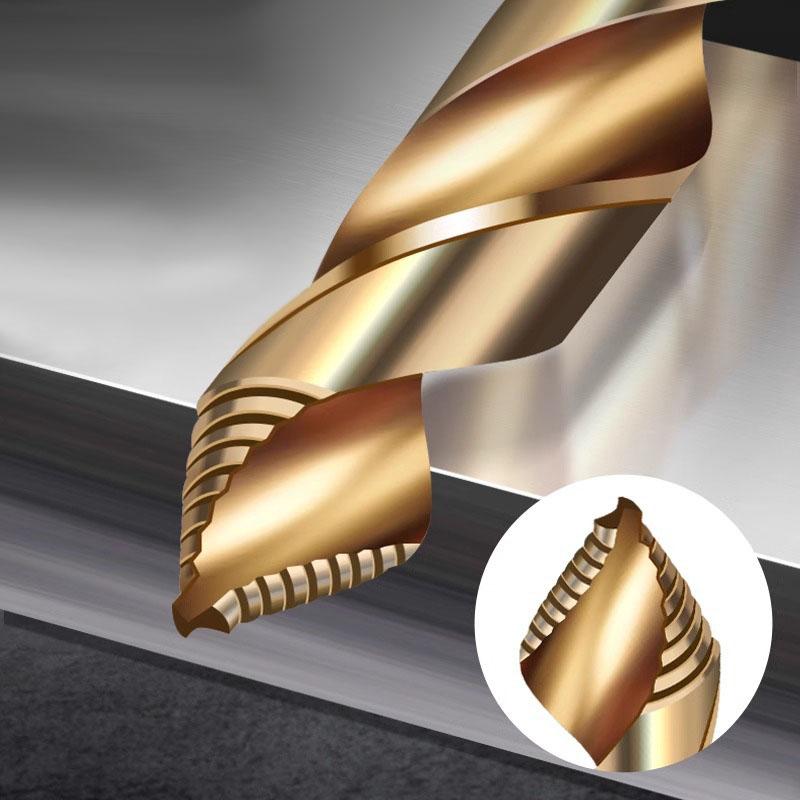 Cobalt Step Drill Bit M35 High Speed Steel Straight Shank 3-13mm HSS Twist Bit for Metal Stainless Steel Iron Drilling