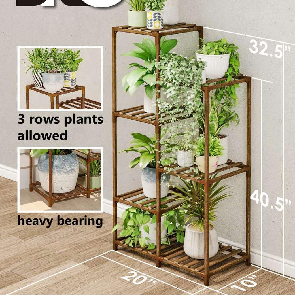 Multi-Layer Floor-Standing Flower Rack for Living Room or Balcony