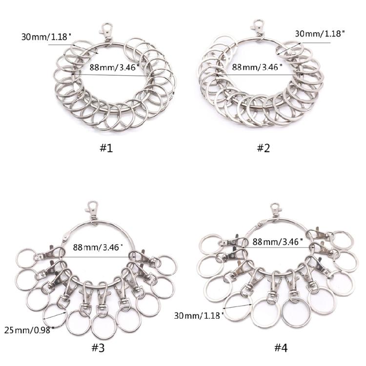 Portable Key Management Holder Keyring Heavy Duty Keychain Holder for Office