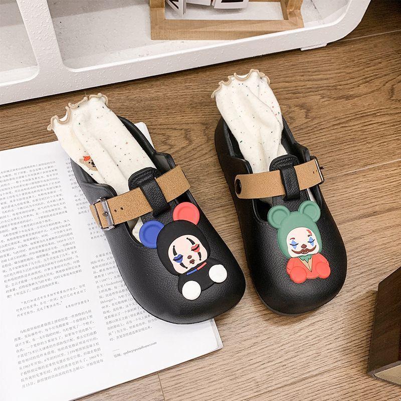 Cute cartoon bag head summer cool slippers women's indoor home non-slip can be worn outside cool slippers women 2025 new
