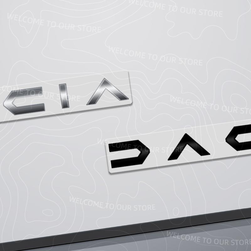 Zinklegering För Bigster Fjäder Dammvippa Dci Sandero Jogger Dokker Lodgy Logotyp Bilens Baklucka 3D Metallemblem Bakre Karossmärke Klistermärke