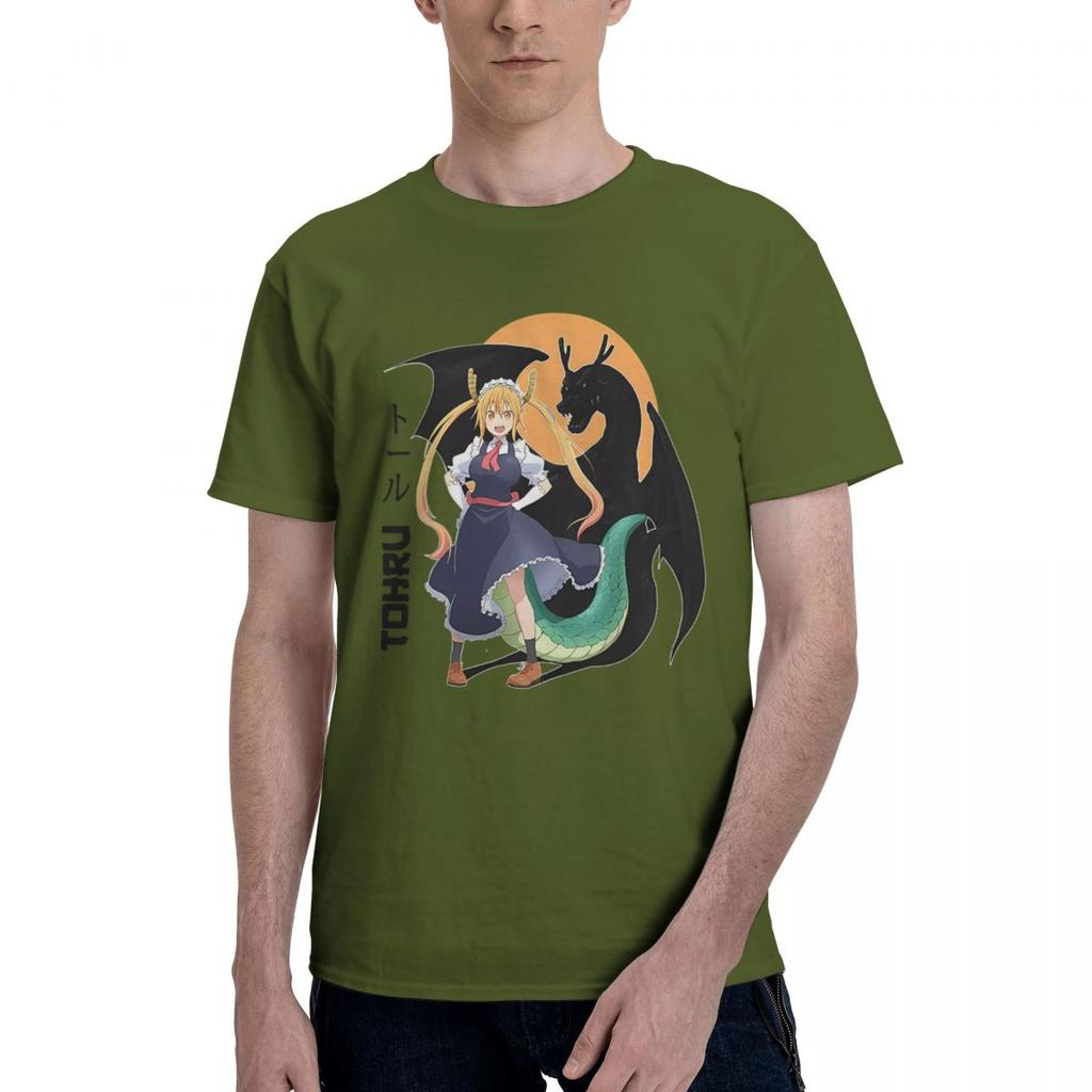 Dragon Maid Tohru Kobayashisan Chi No Maid Dragon 100 Cotton Casual Breathable Confortable TShirt Mens Clothing Brands Ma