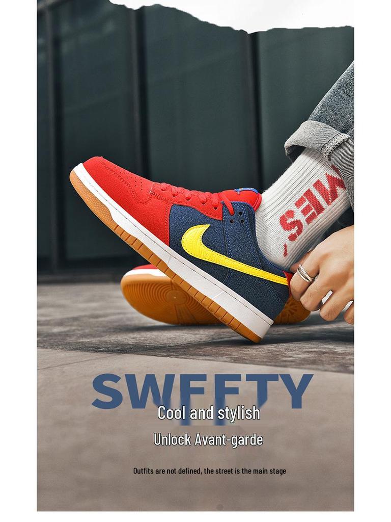 AJ Pánské/Dámské Červeno-Modré Nesourodé SB Nízké Skate & Běžecké Boty