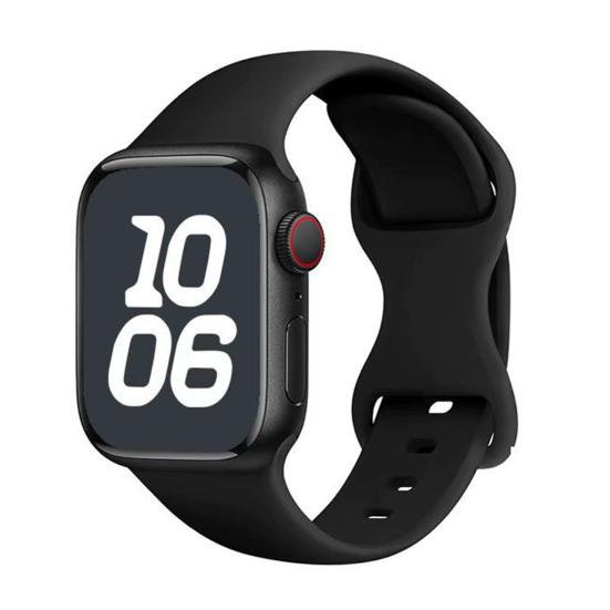 Silicone Watch Band Waterproof Sweat-Proof Replacement Band Soft Solid Color Watch Strap for Apple Watch Series Ultra 2