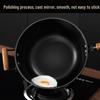 Vintage Non-Stick Cast Iron Skillet Wok for Gas Stove & Induction Cookers