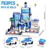 SWAT Police Station Military City Model Set Prison Car Policeman Figures Building Blocks DIY Toy for Kids Boys Christmas Gift
