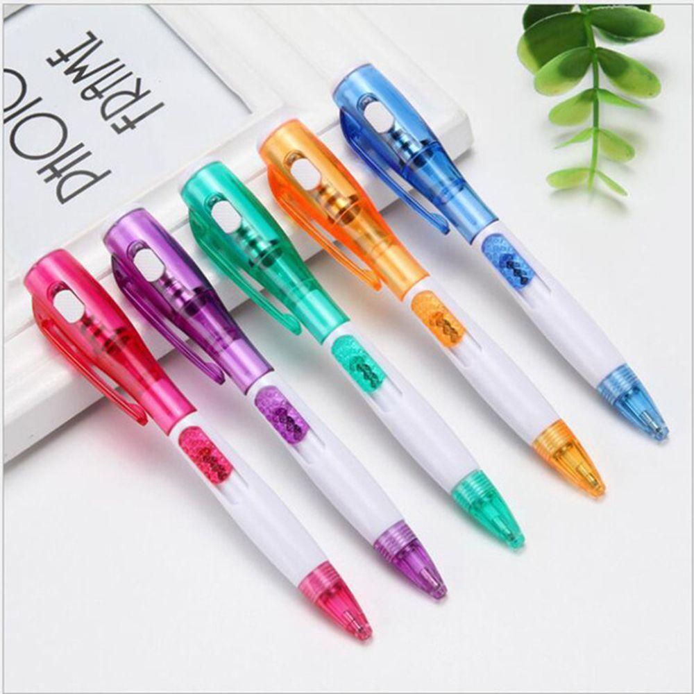 

Universal With Light Illumination Ballpoint Pen LED Light Ball Pens Flashlight Pen