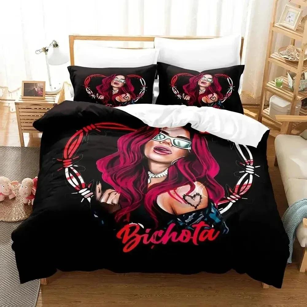 

Karol G Carolina Giraldo Navarro Bedding Set Boys Girls Twin Queen Size Duvet Cover Pillowcase Bed Kids Adult Home Textile 70x133cm 2pcs