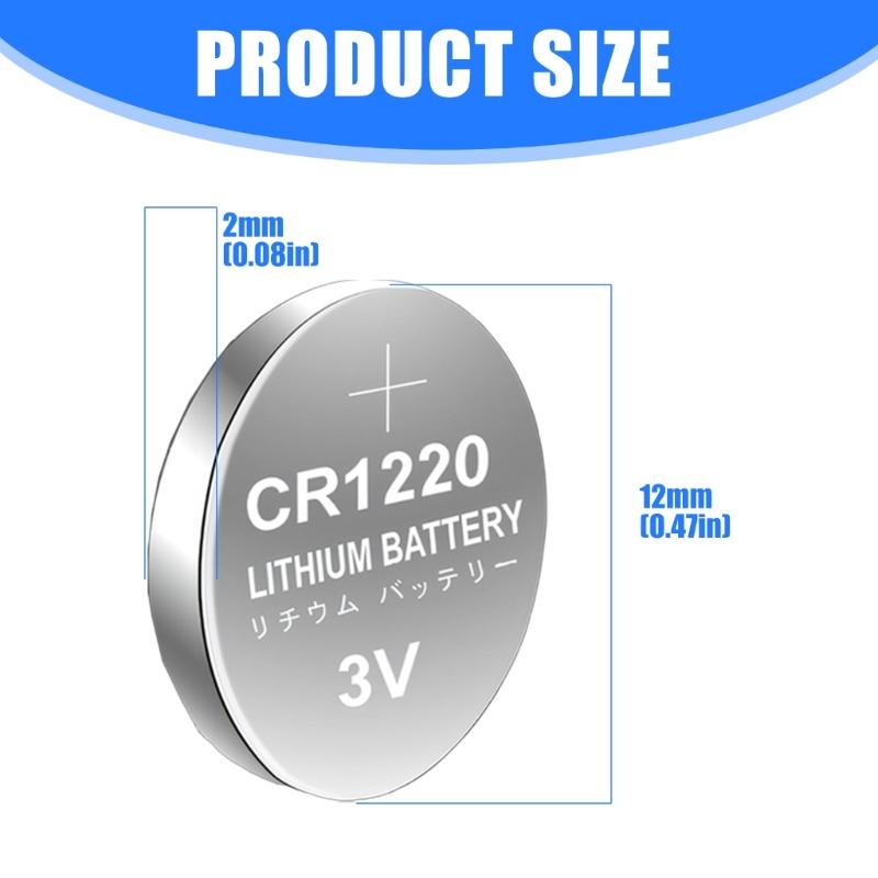 5/10Pcs CR1220 3V Lithiums Button Cell Batteries for Watches Calculators Remote Controls Small Gadgets