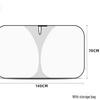 Compact Rear Window Sunshade Umbrella - Heat Insulation & Light Blocking for Cars