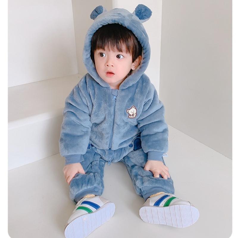 Geeignet für Babykleidung im Alter von 0-2 Jahren: Herbst- & Winter-Outfits, Einteiler, Trage-Oberbekleidung, Verdickte Krabbelanzüge