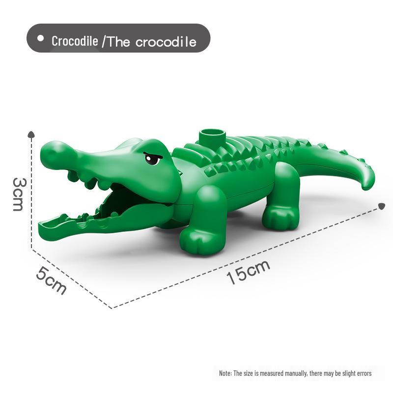 Large Animal Building Blocks: Dinosaur, Tiger, Elephant, Crocodile, Giraffe DIY Educational Toys for Kids