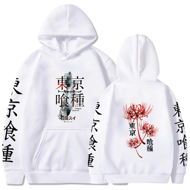 Tokyo Ghoul Japanese Animation Men's Hoodie Vintage Unisex Pullover Men Vintage Graphic Hoody Tops Streetwear Clothing