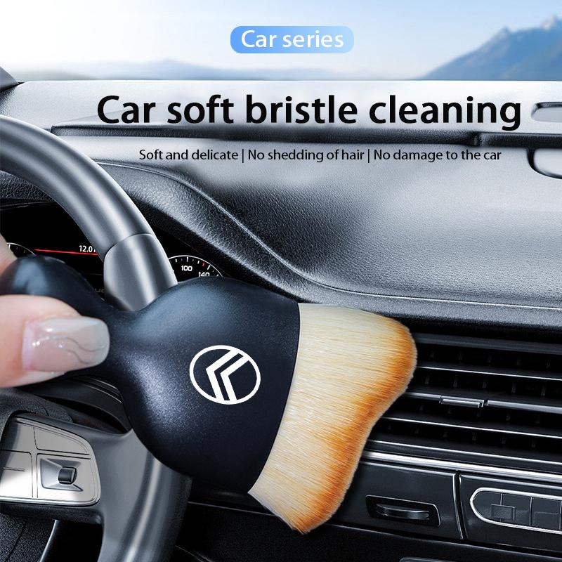Car Interior Cleaning Soft Brush Tool Dust Remover For Citroen 2CV VTS DS3 RD3 Cross C8 C-Elysee C15 C4L Spacetourer CelyseeC6