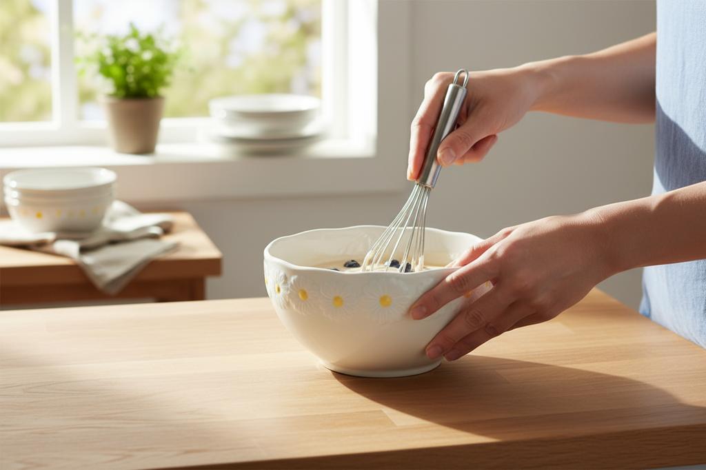 Ceramic Bowl, Salad Bowl, 16 Cm, Elegant, Functional, Daisy Line