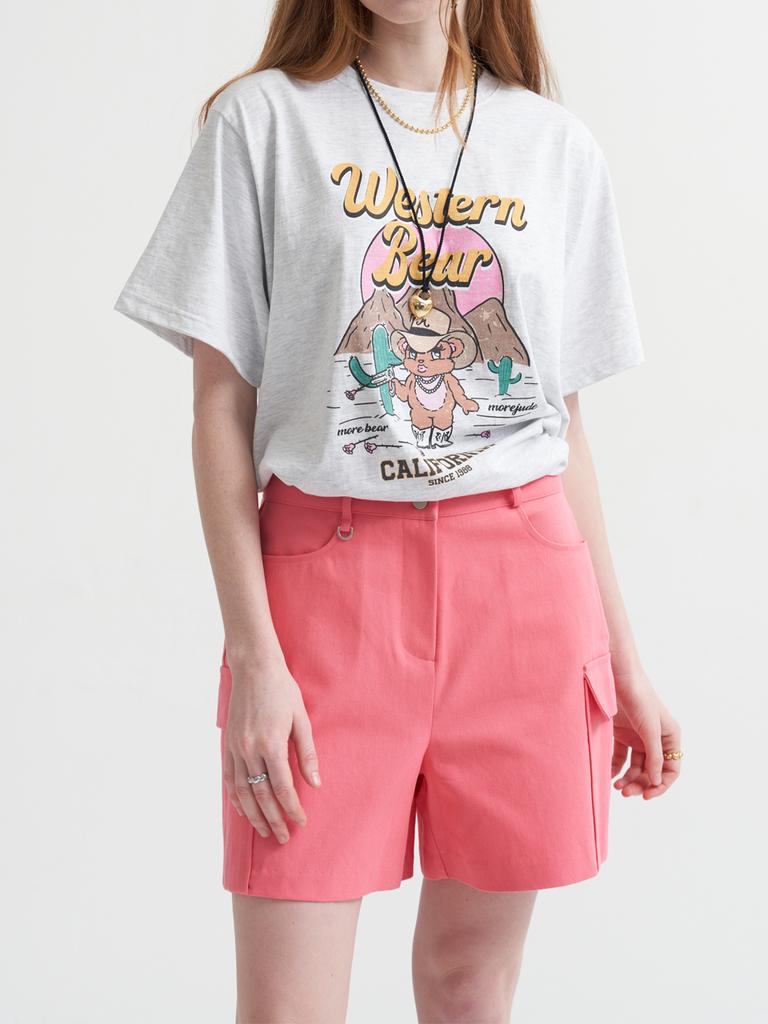 Moeojyudeu Pocket Pants Pink