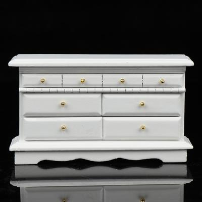 1:12 Dollhouse Miniature Bedroom Side Cabinet Dresser Furniture Accessories