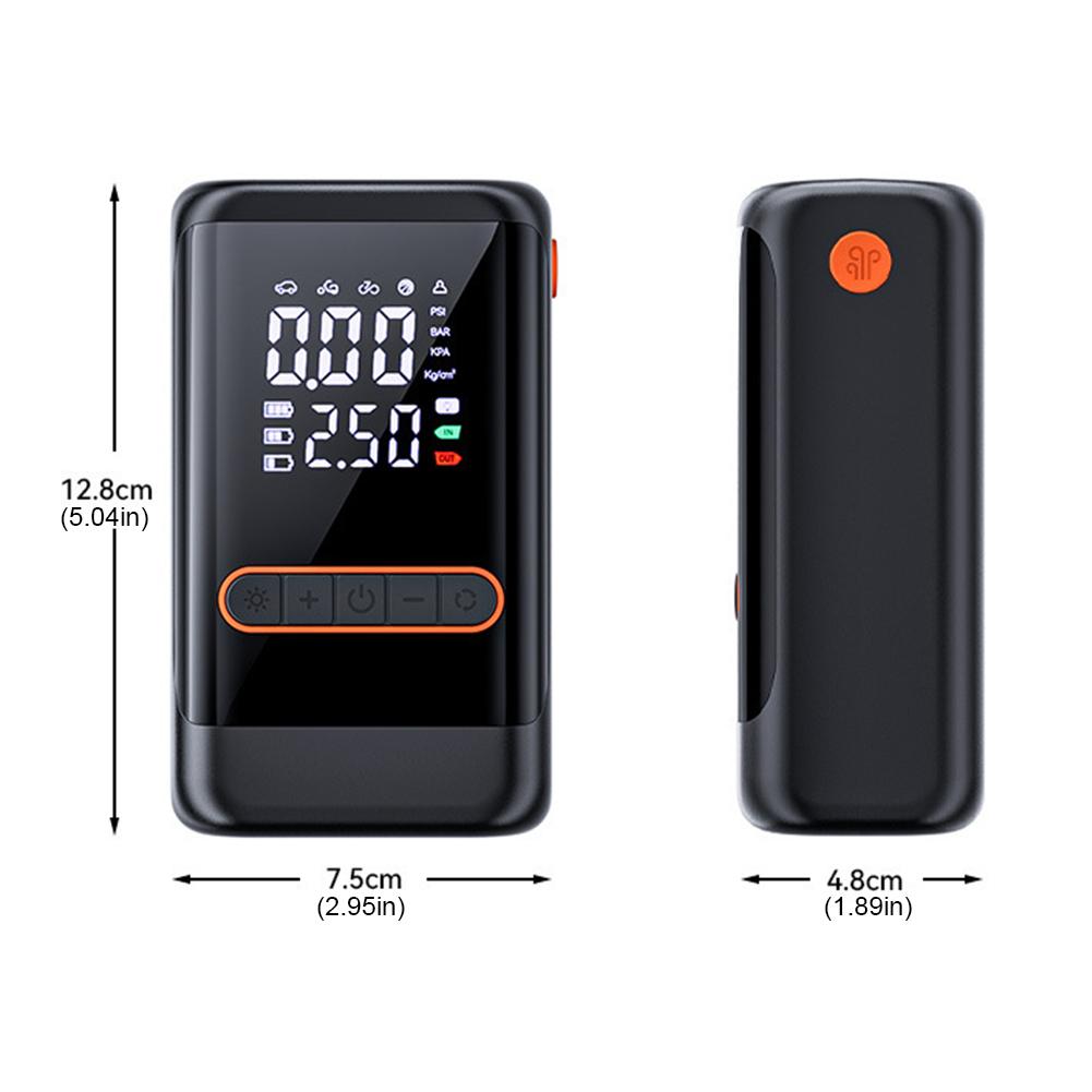 Portable Air Compressor USB Rechargeable Wireless Tire Inflator High Pressure Air Pump Motorcycle Inflation Accessories
