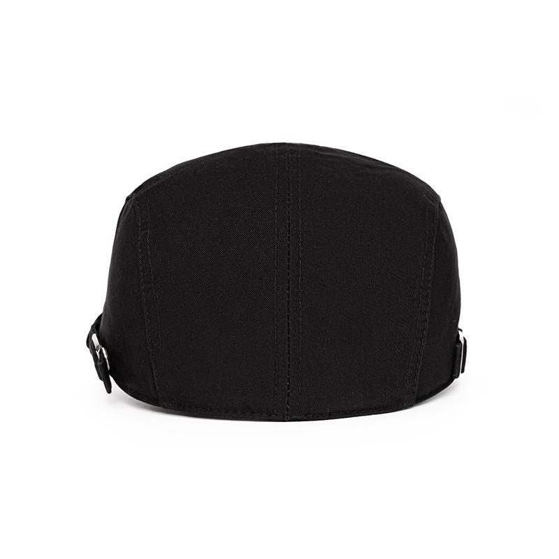 Spring Summer Peaked Cap Men's Letter Embroidered Forward Cap Cotton British Beret Newsboy Cap