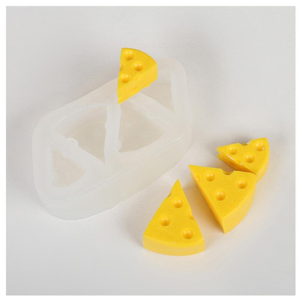 4 Cavity Baking Mold Cheese Shape Silicone Cake Mousse Candle Mould Food-grade Diy Mold Kitchen Baking Tools