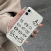 Fun Black and White Line Dog Clear Phone Case For iPhone 17 Pro Max 16 15 14 13 12 11 Pro XS X XR 15 14 Plus 16E 17 Air Cover