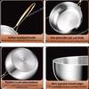 316 Durable Stainless Steel Deep Frying Wok Pan Nonstick Cooking Fried Steak Gas Stove Pot Induction General Cooking Room Cookware Saucepan