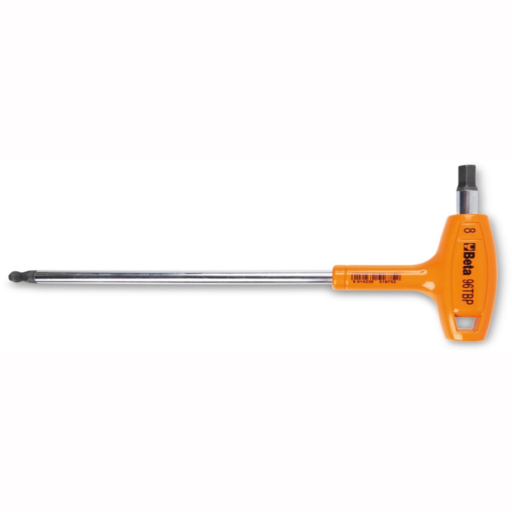 

Beta 96TBP Ball End Hex Allen Wrench with High Torque 10mm Metric T-Handle,