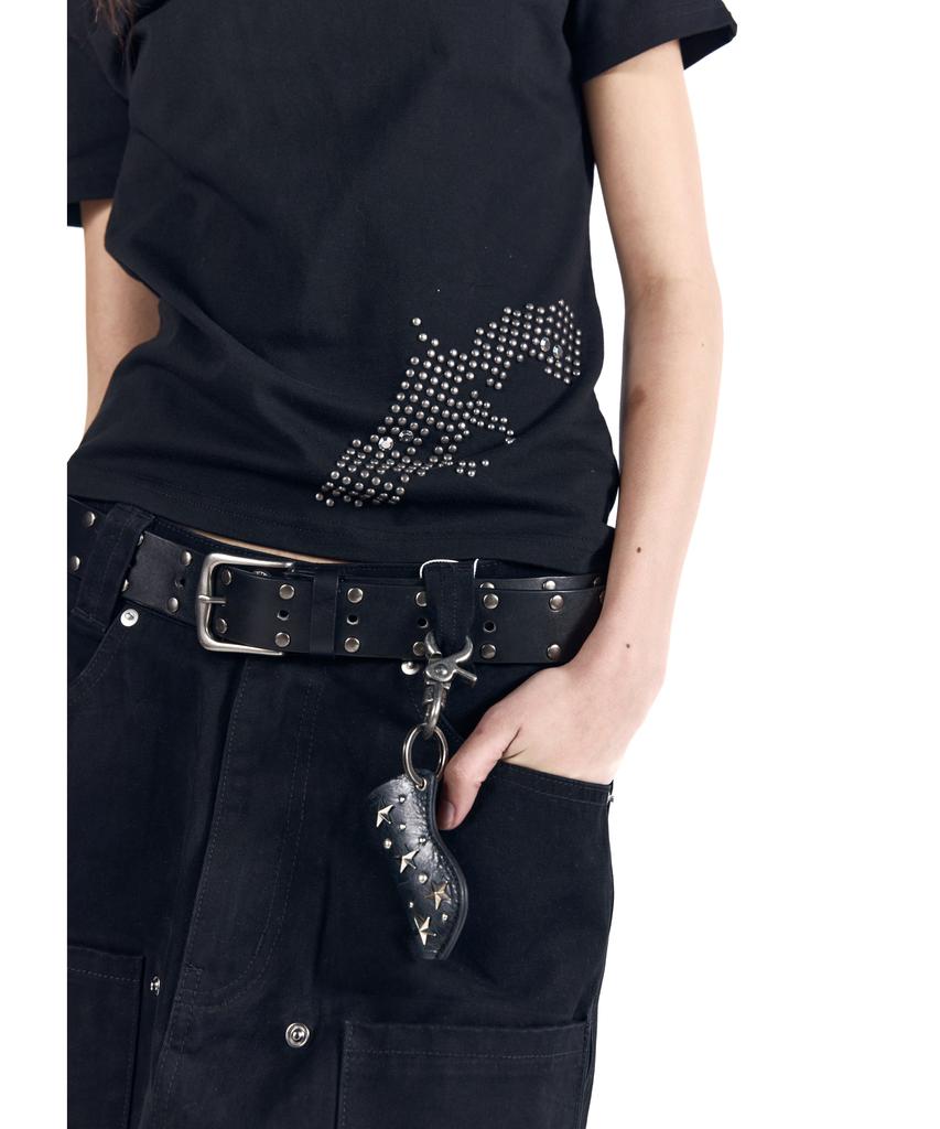 AAKAM Studded Pistol Half Top (Black)