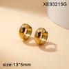 Trendy Titanium Steel Minimalist Hoop Earrings: Polished, Lightweight, Versatile, and Fashion-Forward for Men and Women
