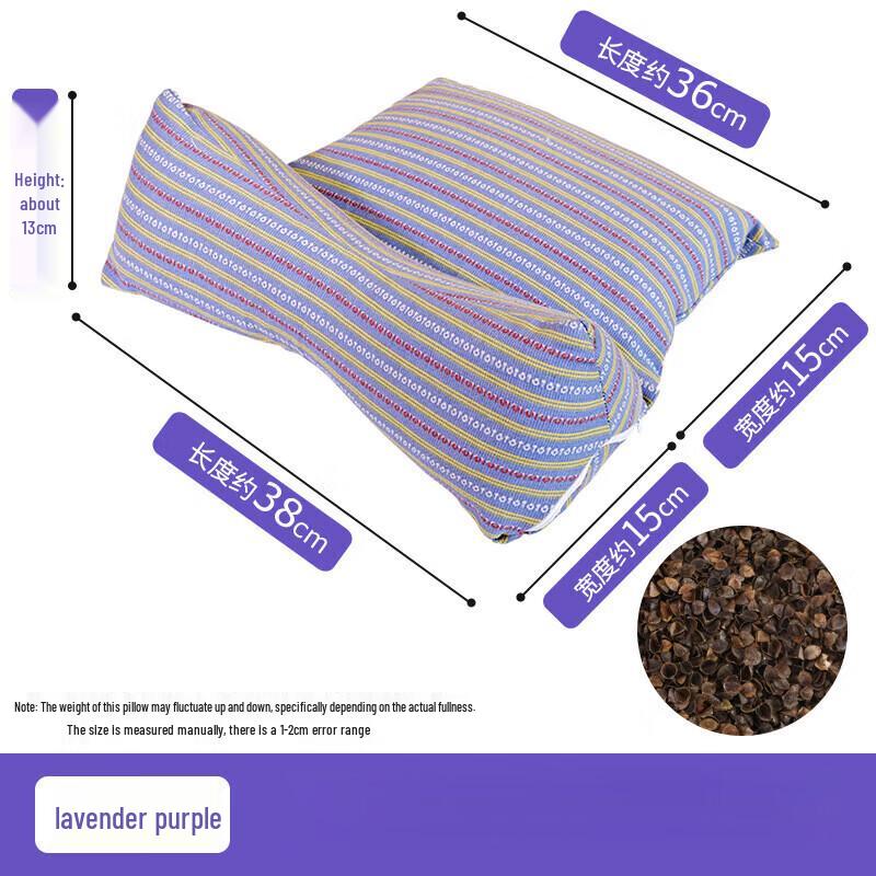 OLOMM Cervical Support Buckwheat Triangle Pillow