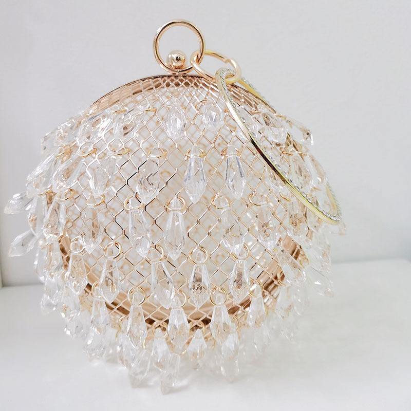 

Teardrop Shape Acrylic Clutch Bag Transparent Hollow Acrylic Evening Bags Women Ladies Clutch Birdcage Party Purse Handbags