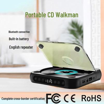 Compact Bluetooth CD Player with Speaker for Students & Early Education
