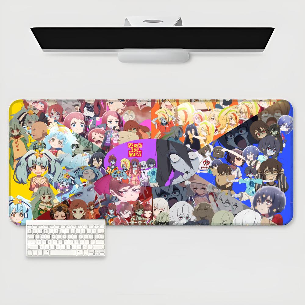 

Zombie Land Saga Mouse Pad game teclado XXL Mouse Pad Large Computer Laptop Non-slip Keyboard Desk Mat Mousepad 600x300x2mm