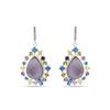 Earring - LUXENTER - Shigua - 925 Sterling Silver - Multicolored Zirconia - Rhodium Finish